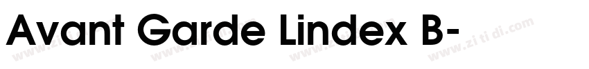 Avant Garde Lindex B字体转换